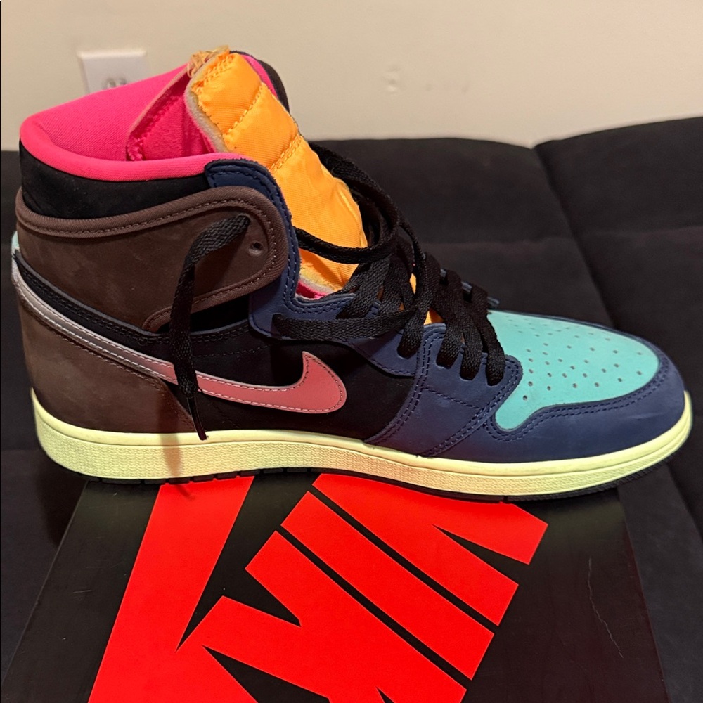 Jordan Multicolor High-Top Sneakers Tokyo Bio Hack. - Picture 4 of 11